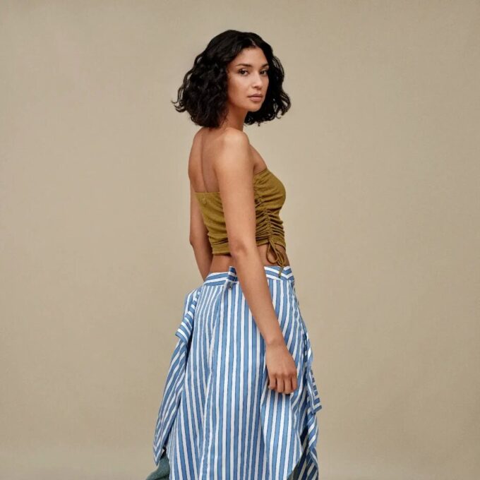 Emilia Bandeau Topp Ribbad