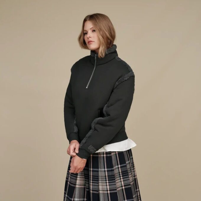 Lydi Bonded Fleece Halv Dragkedja