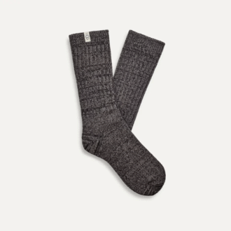 Ribbstickad Slouchy Crew-strumpa