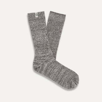 Ribbstickad Slouchy Crew-strumpa