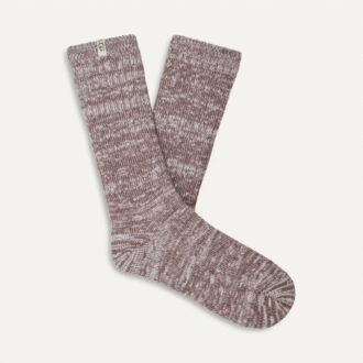 Ribbstickad Slouchy Crew-strumpa