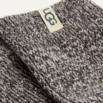 Ribbstickad Slouchy Crew-strumpa