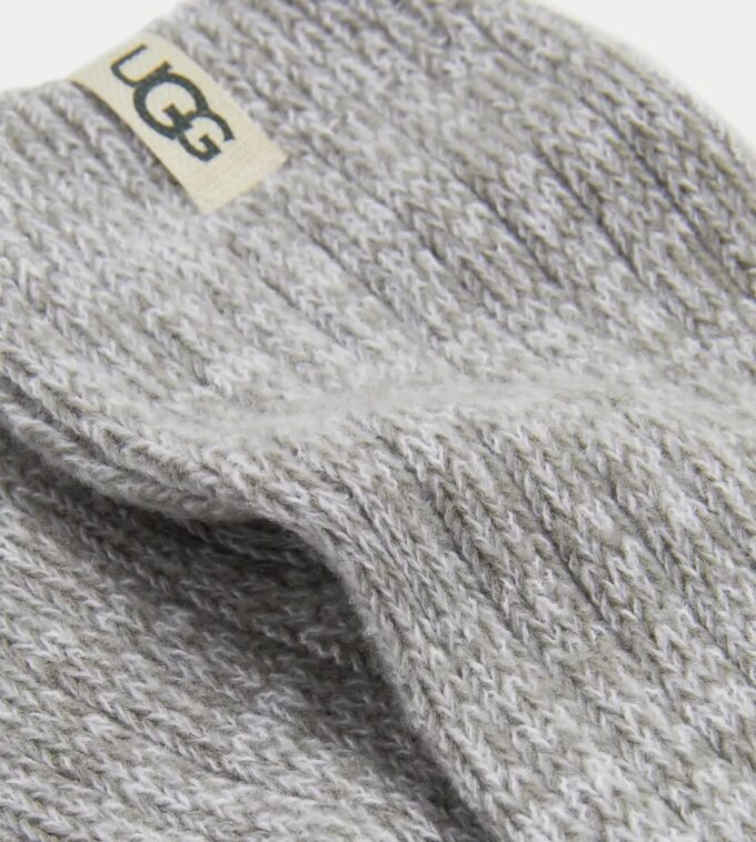 Ribbstickad Slouchy Crew-strumpa